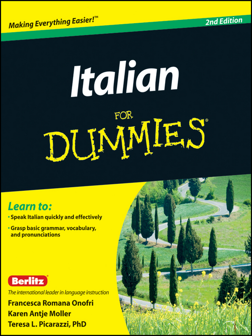 Title details for Italian For Dummies by Francesca Romana Onofri - Wait list